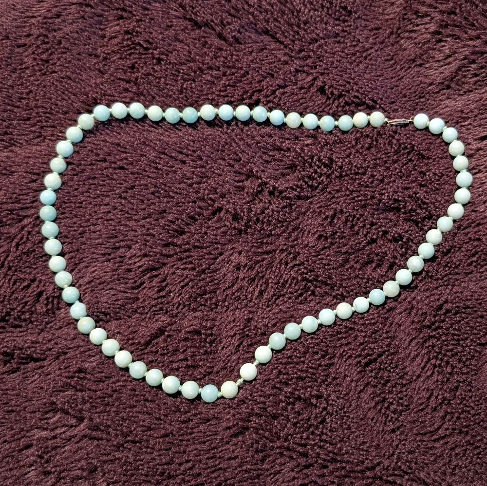 Beaded Faux Pearl Necklace